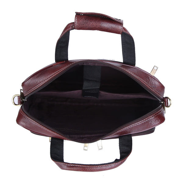 Genuine Leather Laptop Bag for daily use 15"5inch image 4