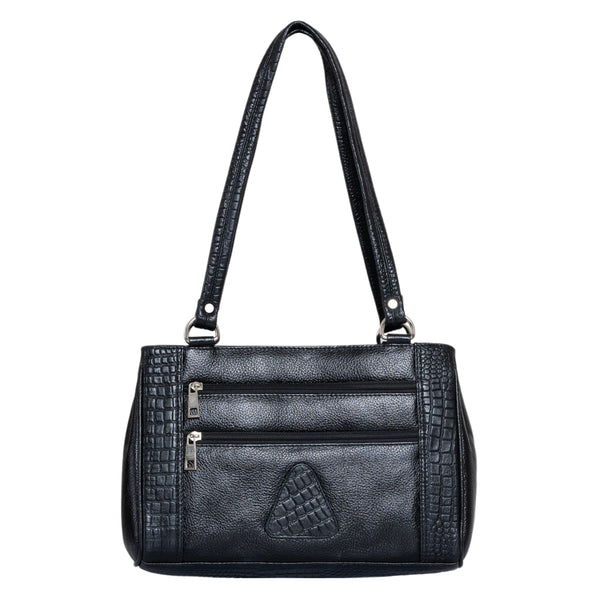 Genuine Leather Handbag 6 compartment image 6
