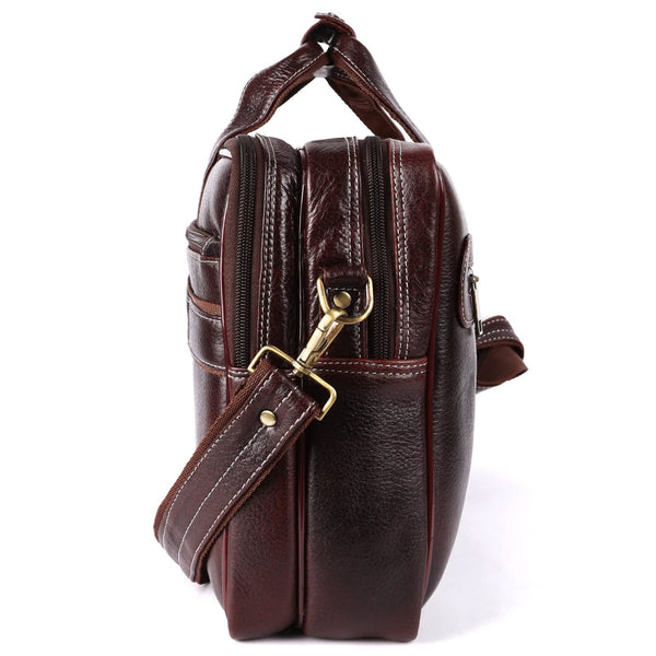 Genuine Leather Laptop Bag for daily use 15"5inch image 3