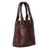 Natural Leather Round Handbag Tus image 5
