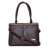 Natural Leather Ladies Handbag Front Metal Chain image 1