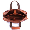 Leather Laptop Office Bag for Men - Messenger Shoulder Bag - Fits 14/15.6 Inch Laptop