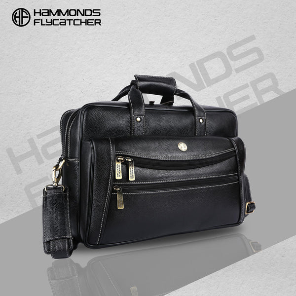 Laptop Messenger Bag For Men - Ideal for Office and Travel - Fits 14-15.6 inch Laptop - 1 Year Warranty