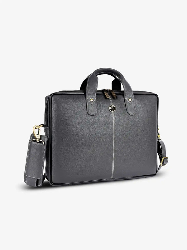 Office Bag for Men - Genuine Leather Laptop Bag - Fits Upto 14 Inch Laptop Bag/MacBook - 1 Year Warranty