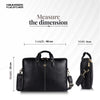 Genuine Leather Laptop Bag for Men - Office Bag - Fits Up to 14/15.6 Inch Laptop/MacBook