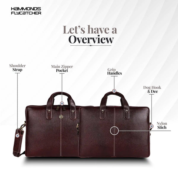 Genuine Leather Laptop Bag for Men - Office Bag - Fits Up to 14/15.6 Inch Laptop/MacBook
