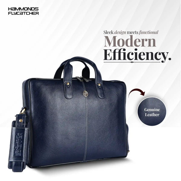 Genuine Leather Laptop Bag for Men - Office Bag - Fits Up to 14/15.6 Inch Laptop/MacBook