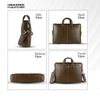 Genuine Leather Laptop Bag for Men - Office Bag - Fits Up to 14/15.6 Inch Laptop/MacBook