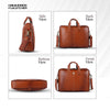 Genuine Leather Laptop Bag for Men - Office Bag - Fits Up to 14/15.6 Inch Laptop/MacBook
