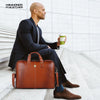 Genuine Leather Laptop Bag for Men - Office Bag - Fits Up to 14/15.6 Inch Laptop/MacBook