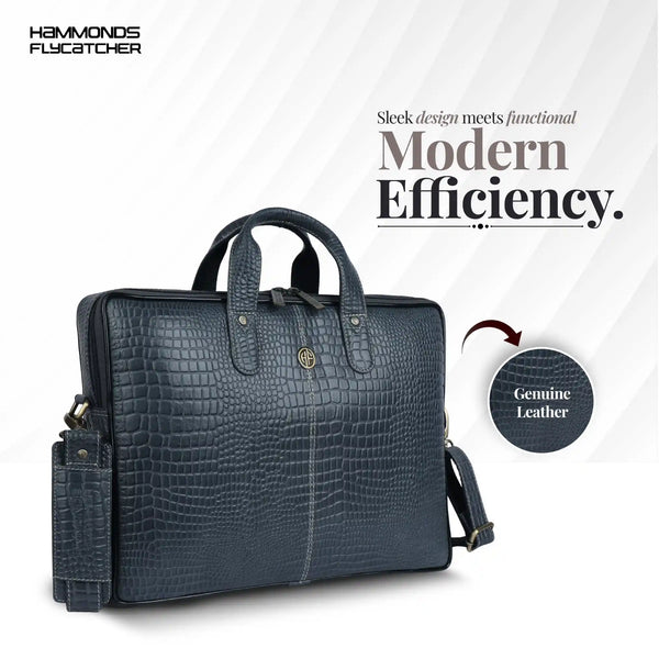 Genuine Leather Laptop Bag for Men - Office Bag - Fits Up to 14/15.6 Inch Laptop/MacBook