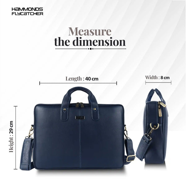 Genuine Leather Laptop Bag for Men - Office Bag - Fits Up to 14/15.6 Inch Laptop/MacBook