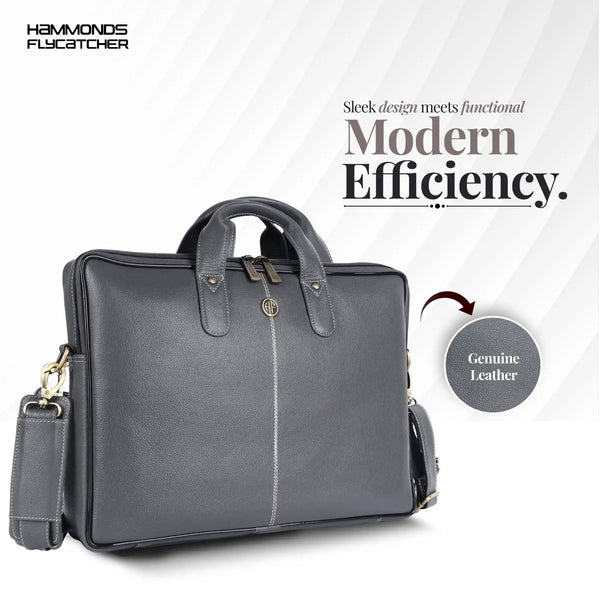 Genuine Leather Laptop Bag for Men - Office Bag - Fits Up to 14/15.6 Inch Laptop/MacBook