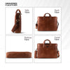 Genuine Leather Laptop Bag for Men - Office Bag - Fits Up to 14/15.6 Inch Laptop/MacBook