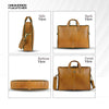 Genuine Leather Laptop Bag for Men - Office Bag - Fits Up to 14/15.6 Inch Laptop/MacBook