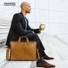 Genuine Leather Laptop Bag for Men - Office Bag - Fits Up to 14/15.6 Inch Laptop/MacBook