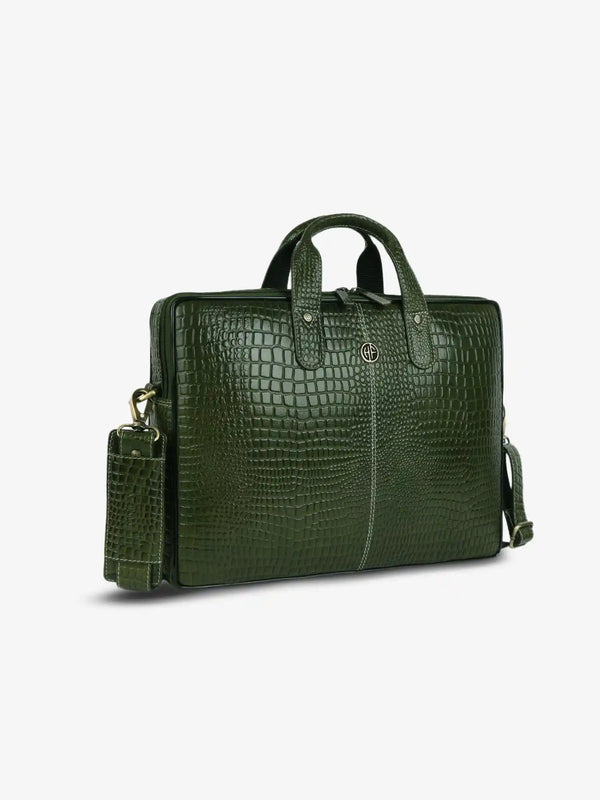 Genuine Leather Laptop Bag for Men - Office Bag - Fits Up to 14/15.6 Inch Laptop/MacBook