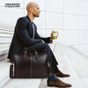 Genuine Leather Laptop Bag for Men - Office Bag - Fits Up to 14/15.6 Inch Laptop/MacBook