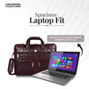 Branded Laptop Bag for Men - Genuine Leather - Fits Up to 15.6 Inch Laptop/MacBook - 1 Year Warranty
