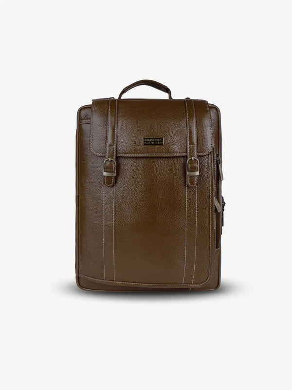 Laptop Bag for Men - Genuine Leather Office Bag - Fits upto 15.6 Inch Laptop/MacBook - Messenger Bag