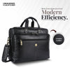 Luxury Leather Laptop Bag for Men - Office Shoulder Bag - Fits 14/15.6 Inch Laptops/MacBook