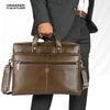 Luxury Leather Laptop Bag for Men - Office Shoulder Bag - Fits 14/15.6 Inch Laptops/MacBook