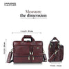 Genuine Leather Office Bag for Men - Fits Up to 15.6 Inch Laptop/MacBook