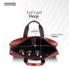 Laptop Bag for Men - Genuine Leather Office Bag with Multiple Compartments - Fits 14-15.6 Inch Laptop