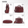 Laptop Bag for Men - Genuine Leather Office Bag with Multiple Compartments - Fits 14-15.6 Inch Laptop