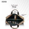 Laptop Bag for Men - Genuine Leather Office Bag with Multiple Compartments - Fits 14-15.6 Inch Laptop
