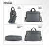 Laptop Bag for Men - Genuine Leather Office Bag with Multiple Compartments - Fits 14-15.6 Inch Laptop