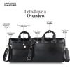 Genuine Leather Expandable Laptop Bag for Men with Adjustable Strap - Fits Upto 15.6" Laptop/MacBook- 1 Year Warranty