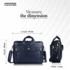 Genuine Leather Expandable Laptop Bag for Men with Adjustable Strap - Fits Upto 15.6" Laptop/MacBook- 1 Year Warranty
