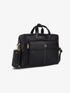 Genuine Leather Expandable Laptop Bag for Men with Adjustable Strap - Fits Upto 15.6" Laptop/MacBook- 1 Year Warranty