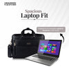 Genuine Leather Expandable Laptop Bag for Men with Adjustable Strap - Fits Upto 15.6" Laptop/MacBook- 1 Year Warranty