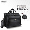 Laptop Bag for Men - Genuine Leather - Fits Upto 15.6 Inch Laptop