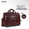 Laptop Bag for Men - Genuine Leather - Fits Upto 15.6 Inch Laptop