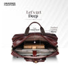 Laptop Bag for Men - Genuine Leather - Fits Upto 15.6 Inch Laptop