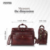 Laptop Bag for Men - Genuine Leather - Fits Upto 15.6 Inch Laptop