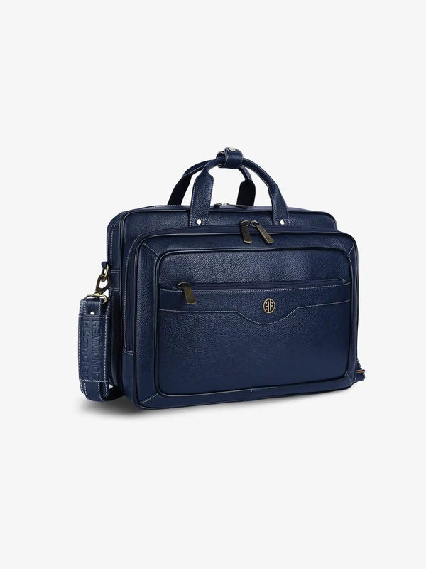 Laptop Bag for Men - Genuine Leather - Fits Upto 15.6 Inch Laptop