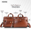 Laptop Bag for Men - Genuine Leather - Fits Upto 15.6 Inch Laptop