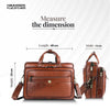 Laptop Bag for Men - Genuine Leather - Fits Upto 15.6 Inch Laptop