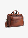 Laptop Bag for Men - Genuine Leather - Fits Upto 15.6 Inch Laptop