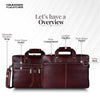 Leather Laptop Office Bag for Men - Messenger Shoulder Bag - Fits 14/15.6 Inch Laptop