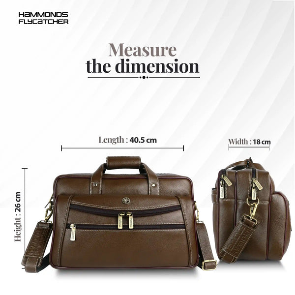 Laptop Messenger Bag For Men - Ideal for Office and Travel - Fits 14-15.6 inch Laptop - 1 Year Warranty