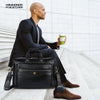 Leather Office Laptop Bags For Mens - Fits Up to 15.6-inch Laptop/MacBook - 1 Year Warranty Included