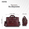 Leather Office Laptop Bags For Mens - Fits Up to 15.6-inch Laptop/MacBook - 1 Year Warranty Included