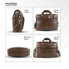 Leather Office Laptop Bags For Mens - Fits Up to 15.6-inch Laptop/MacBook - 1 Year Warranty Included