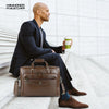 Leather Office Laptop Bags For Mens - Fits Up to 15.6-inch Laptop/MacBook - 1 Year Warranty Included
