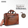 Leather Office Laptop Bags For Mens - Fits Up to 15.6-inch Laptop/MacBook - 1 Year Warranty Included